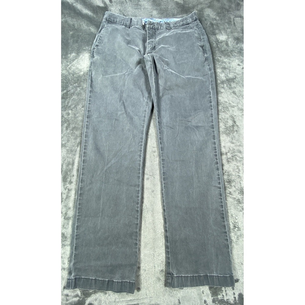 Tommy Bahama Pants Mens 34x30 Gray Soft Cotton Blend Straight Leg Five Pocket